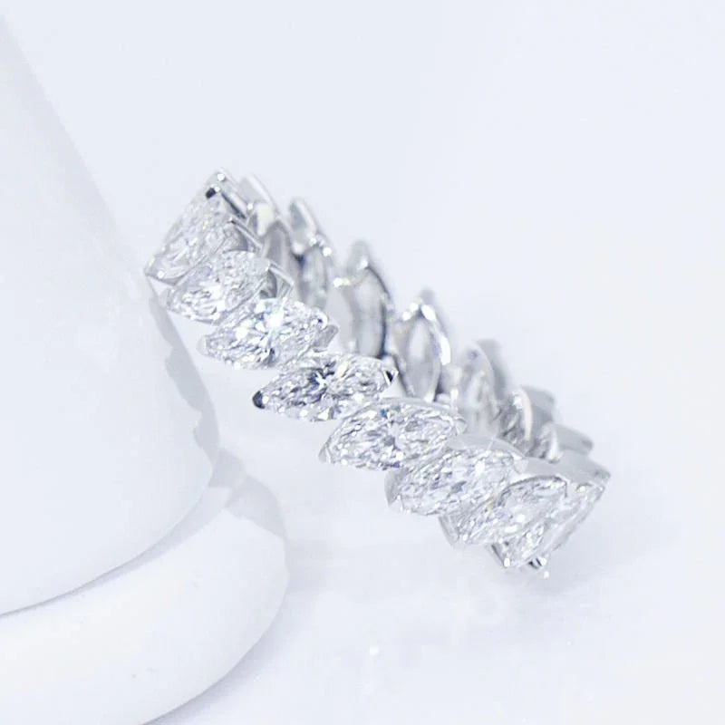 Marquise Eternity Band - Ice Dazzle - VVX™ Lab Diamond - Wedding Ring