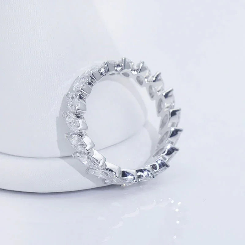 Marquise Eternity Band - Ice Dazzle - VVX™ Lab Diamond - Wedding Ring