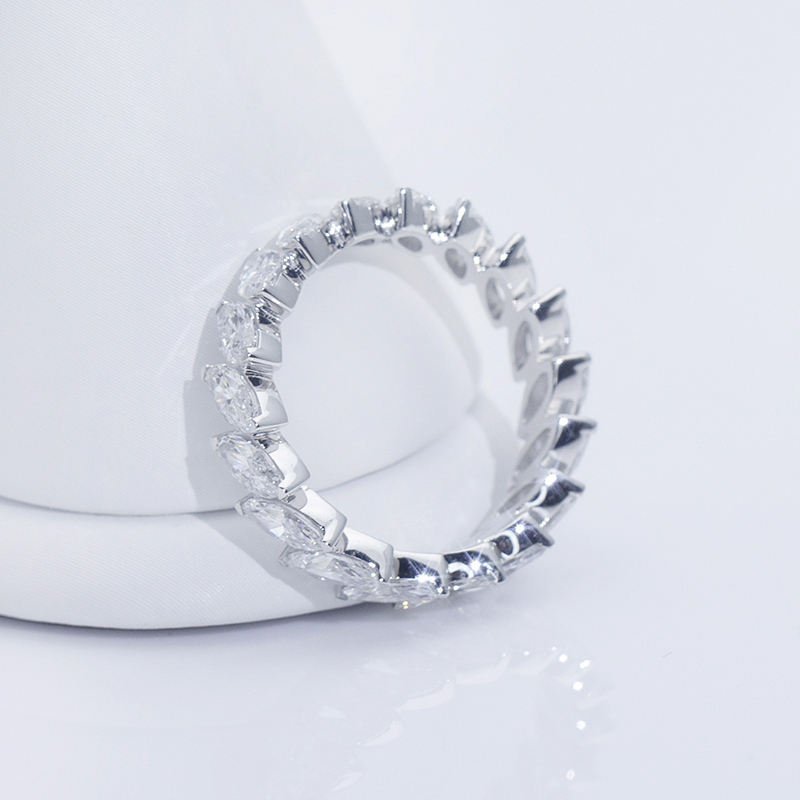 Marquise Eternity Band - Ice Dazzle - VVX™ Lab Diamond - Wedding Ring