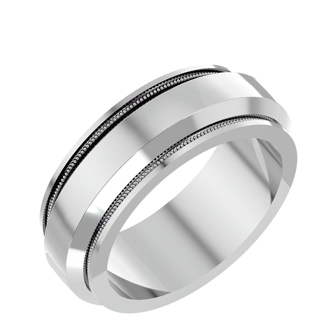 Milgrain Majesty Comfort - Fit Band - Ice Dazzle - Ice Dazzle - Wedding