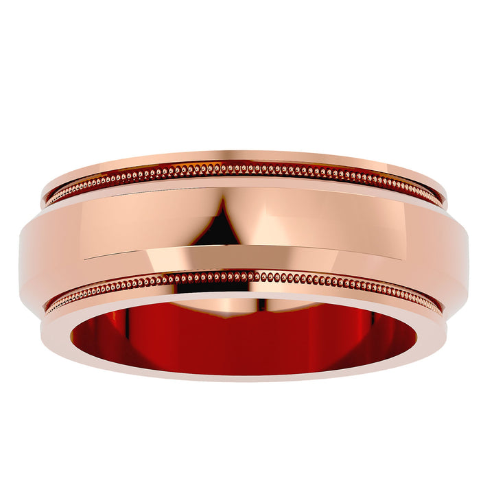 Milgrain Majesty Comfort - Fit Band - Ice Dazzle - Ice Dazzle - Wedding