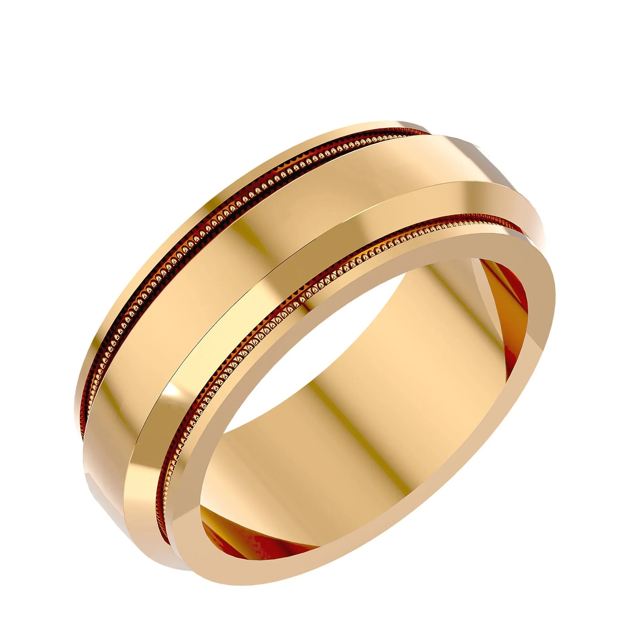 Milgrain Majesty Comfort - Fit Band. - Ice Dazzle - Ice Dazzle - Wedding