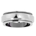 Milgrain Majesty Comfort - Fit Band - Ice Dazzle - Ice Dazzle - Wedding