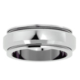 Milgrain Majesty Comfort - Fit Band - Ice Dazzle - Ice Dazzle - Wedding