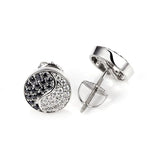 Moissanite Black & White Stud Earrings - Ice Dazzle - UltraLux™ Moissanite - Fashion Earrings