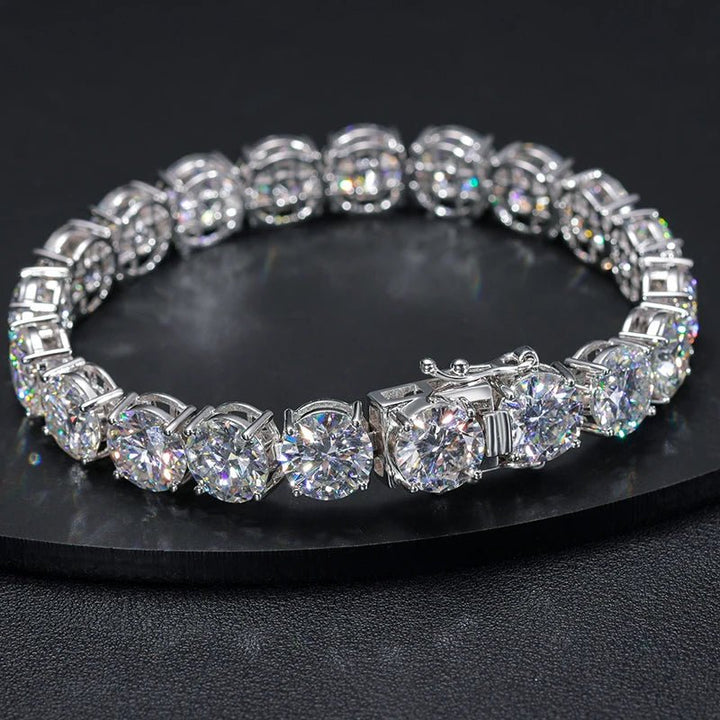 Moissanite Tennis Bracelet - 10mm - Ice Dazzle - UltraLux™ Moissanite - Tennis Bracelet