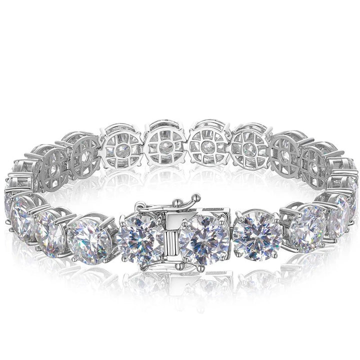 Moissanite Tennis Bracelet - 10mm - Ice Dazzle - UltraLux™ Moissanite - Tennis Bracelet