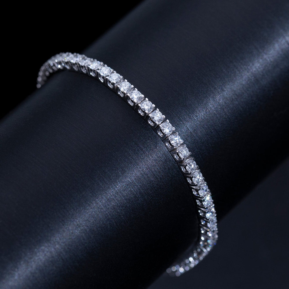 Moissanite Tennis Bracelet - 4mm - Ice Dazzle - UltraLux™ Moissanite - Tennis Bracelet