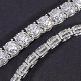 Moissanite Tennis Necklace - 10mm - Ice Dazzle - UltraLux™ Moissanite - Tennis Necklace