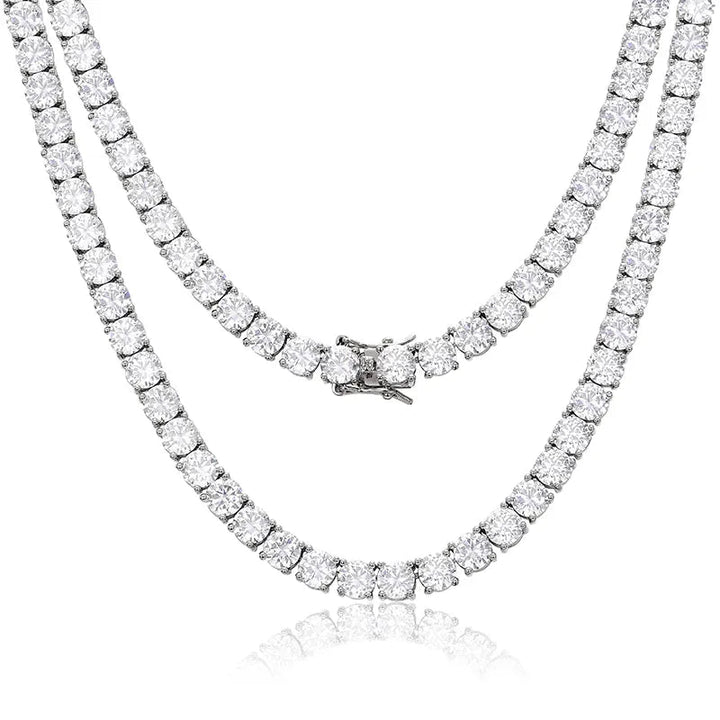 Moissanite Tennis Necklace - Ice Dazzle - UltraLux™ Moissanite - Tennis Necklace