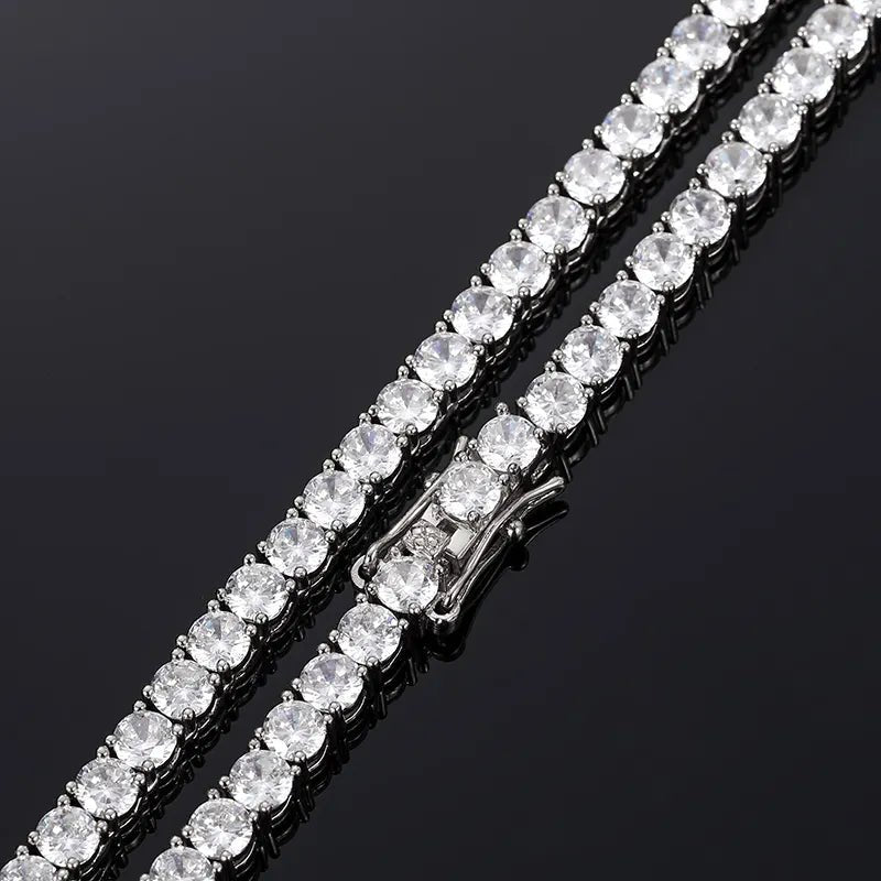 Moissanite Tennis Necklace - 2mm - Ice Dazzle - UltraLux™ Moissanite - Tennis Necklace