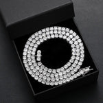 Moissanite Tennis Necklace - 4mm - Ice Dazzle - UltraLux™ Moissanite - Tennis Necklace
