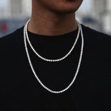 Moissanite Tennis Necklace - 5mm - Ice Dazzle - UltraLux™ Moissanite - Tennis Necklace