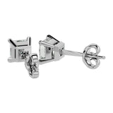 Nova Princess Stud Earrings - White Gold - Ice Dazzle - VVX™ Diamond - Solitaire Earrings