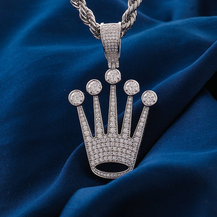 Opulent Times Crown Pendant - Ice Dazzle - VVX™ Lab Diamond - Fashion Pendant