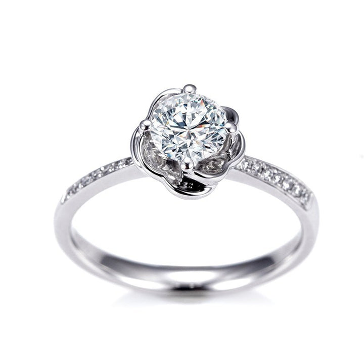 Platinum Rose Lab Diamond Ring - Ice Dazzle - VVX™ Lab Diamond - 