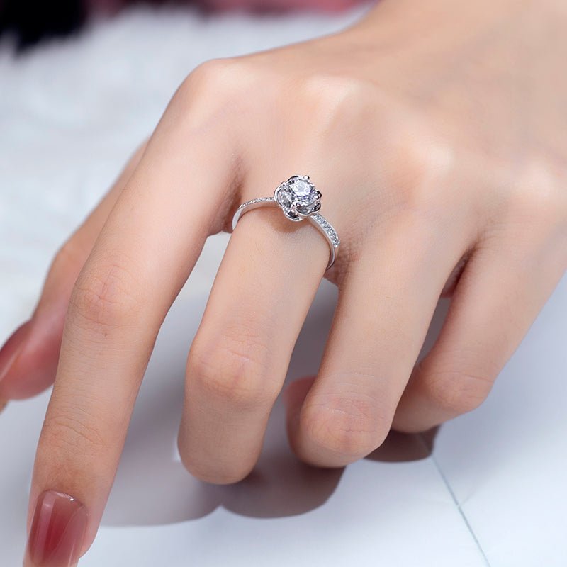 Platinum Rose Lab Diamond Ring - Ice Dazzle - VVX™ Lab Diamond - 