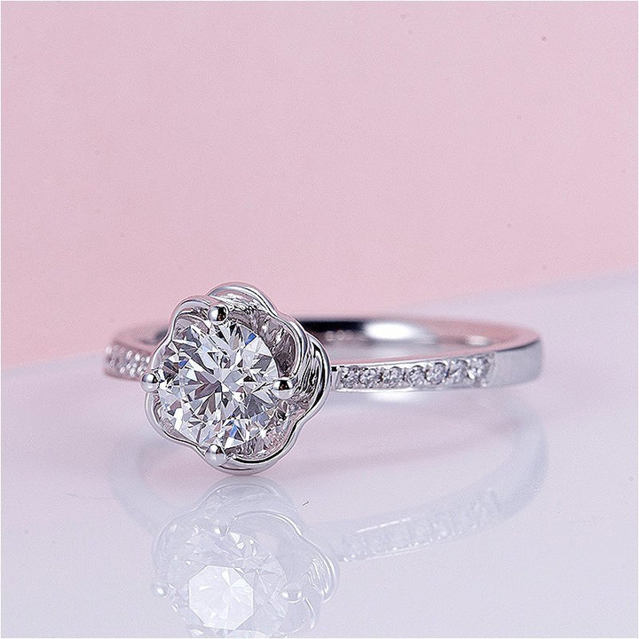 Platinum Rose Lab Diamond Ring - Ice Dazzle - VVX™ Lab Diamond - 