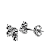 Polestar Round Stud Earrings - White Gold - Ice Dazzle - VVX™ Diamond - Solitaire Earrings
