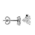 Polestar Round Stud Earrings - White Gold - Ice Dazzle - VVX™ Diamond - Solitaire Earrings