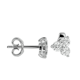 Polestar Round Stud Earrings - White Gold - Ice Dazzle - VVX™ Diamond - Solitaire Earrings