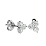 Polestar Round Stud Earrings - White Gold - Ice Dazzle - VVX™ Diamond - Solitaire Earrings