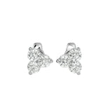 Polestar Round Stud Earrings - White Gold - Ice Dazzle - VVX™ Diamond - Solitaire Earrings