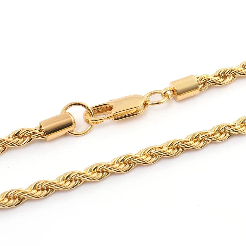 Precision Rope Chain - 18K Gold - Ice Dazzle