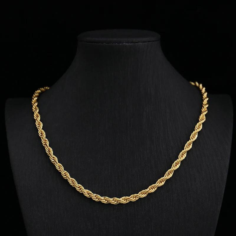 Precision Rope Chain - 18K Gold - Ice Dazzle