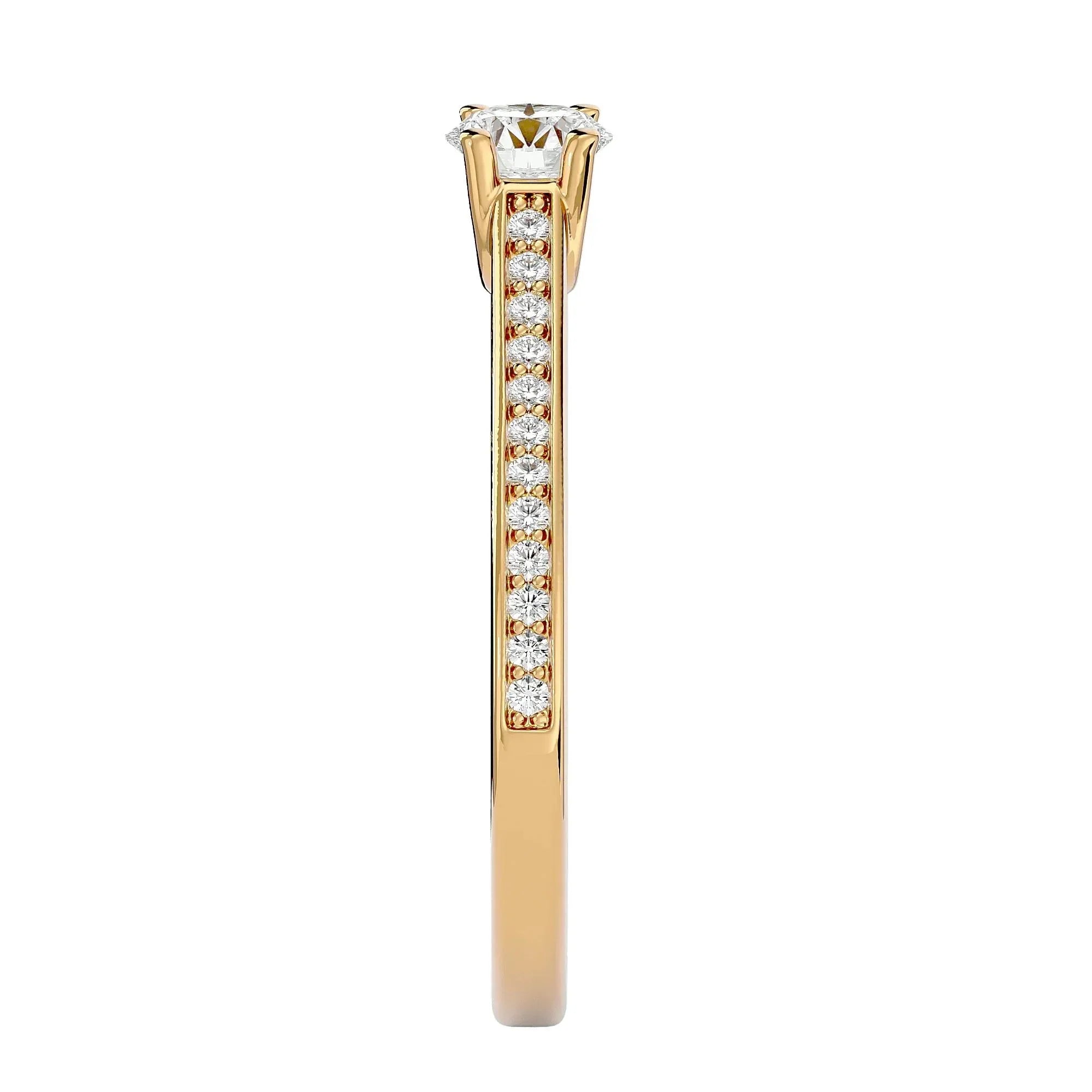 Radiant Elegance Engagement Ring - Ice Dazzle - Ice Dazzle - Engagement Rings
