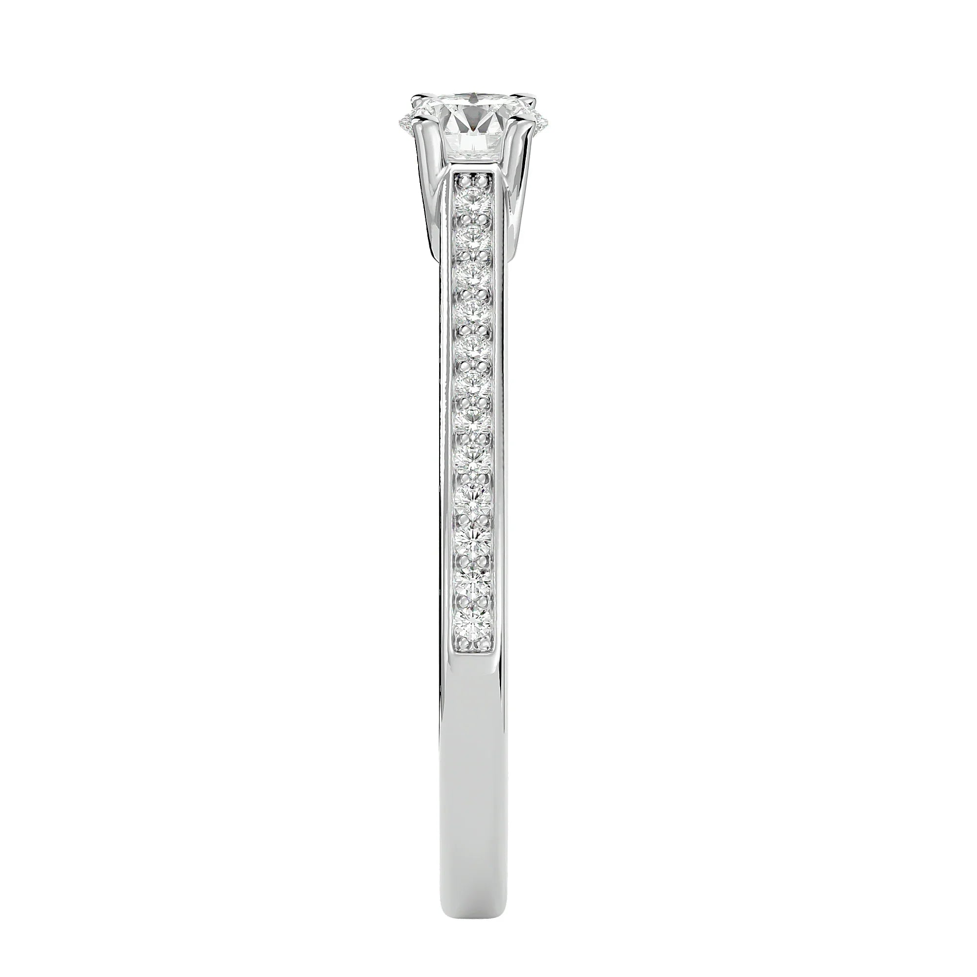 Radiant Elegance Engagement Ring - Ice Dazzle - Ice Dazzle - Engagement Rings