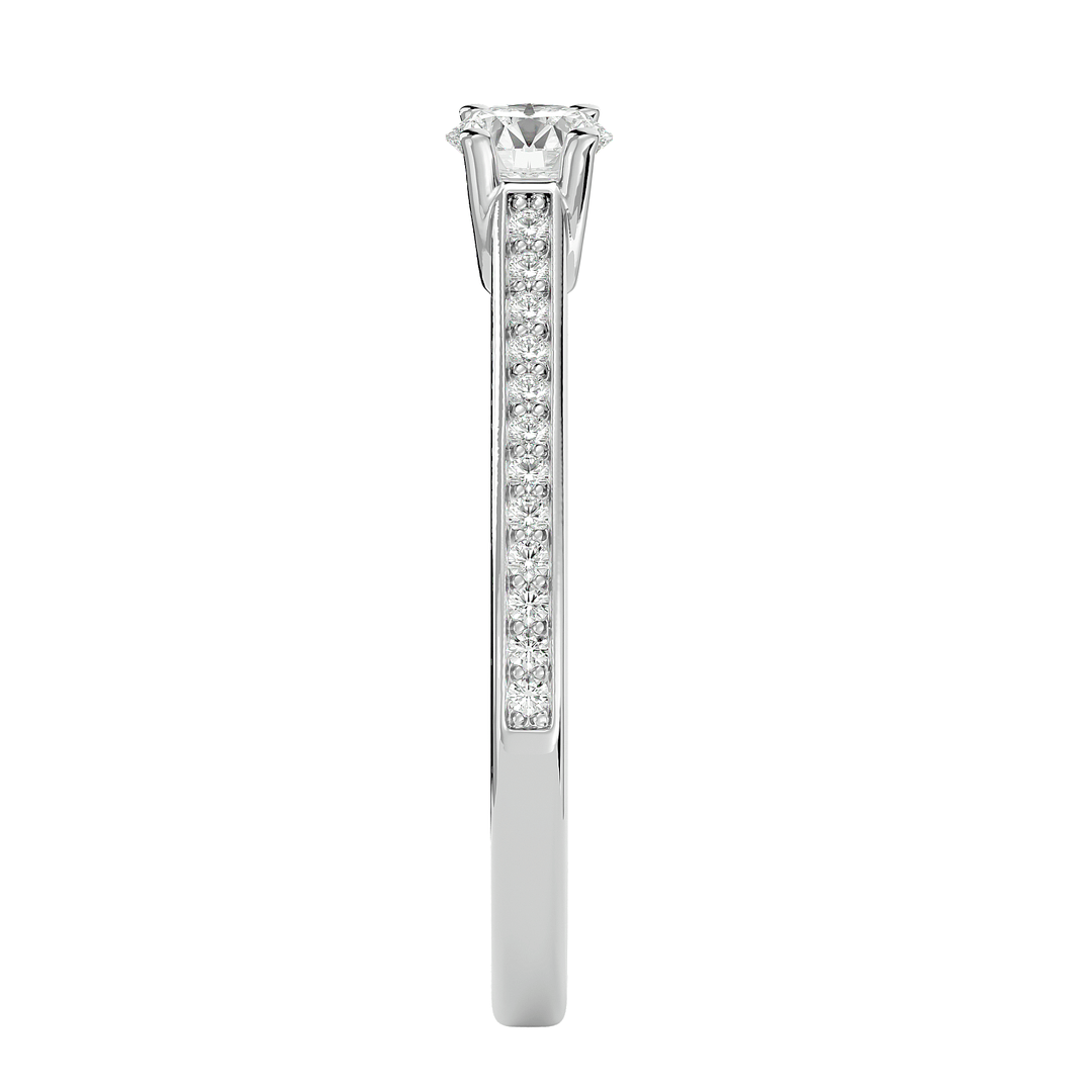 Radiant Elegance Engagement Ring - Ice Dazzle - Ice Dazzle - Engagement Rings