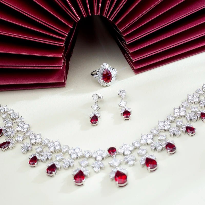 Ravishing Ruby Jewelry Set - Ice Dazzle - Ice Dazzle - Jewelry Set