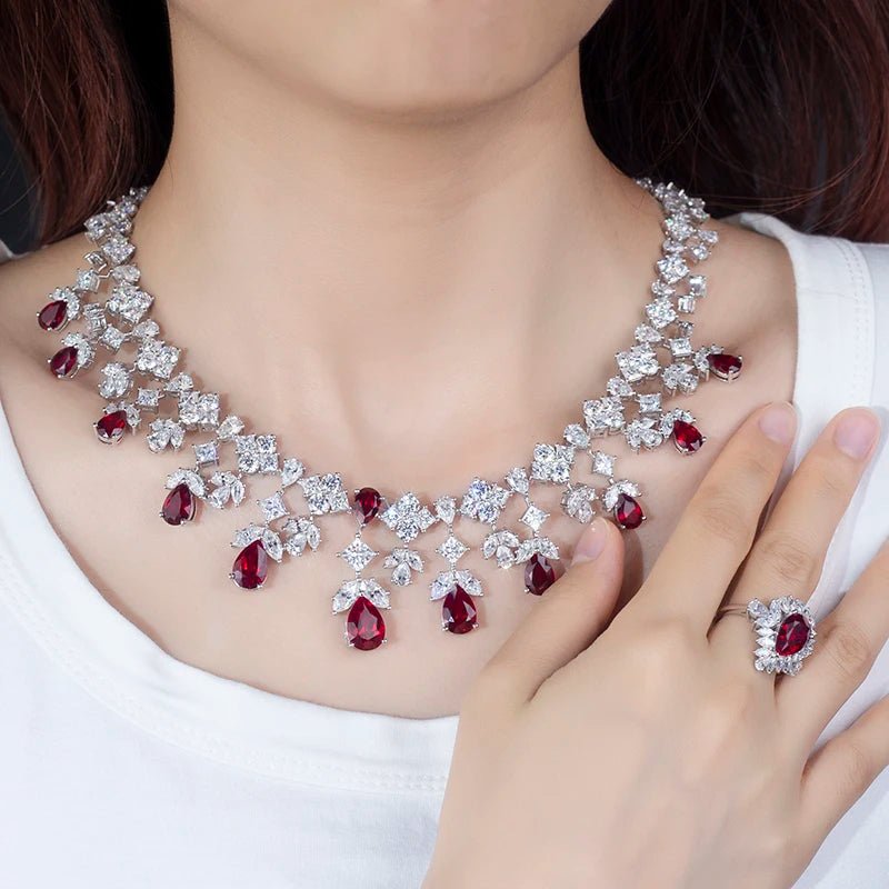 Ravishing Ruby Jewelry Set - Ice Dazzle - Ice Dazzle - Jewelry Set