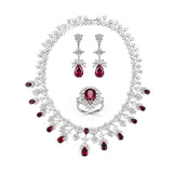 Ravishing Ruby Jewelry Set - Ice Dazzle - Ice Dazzle - Jewelry Set