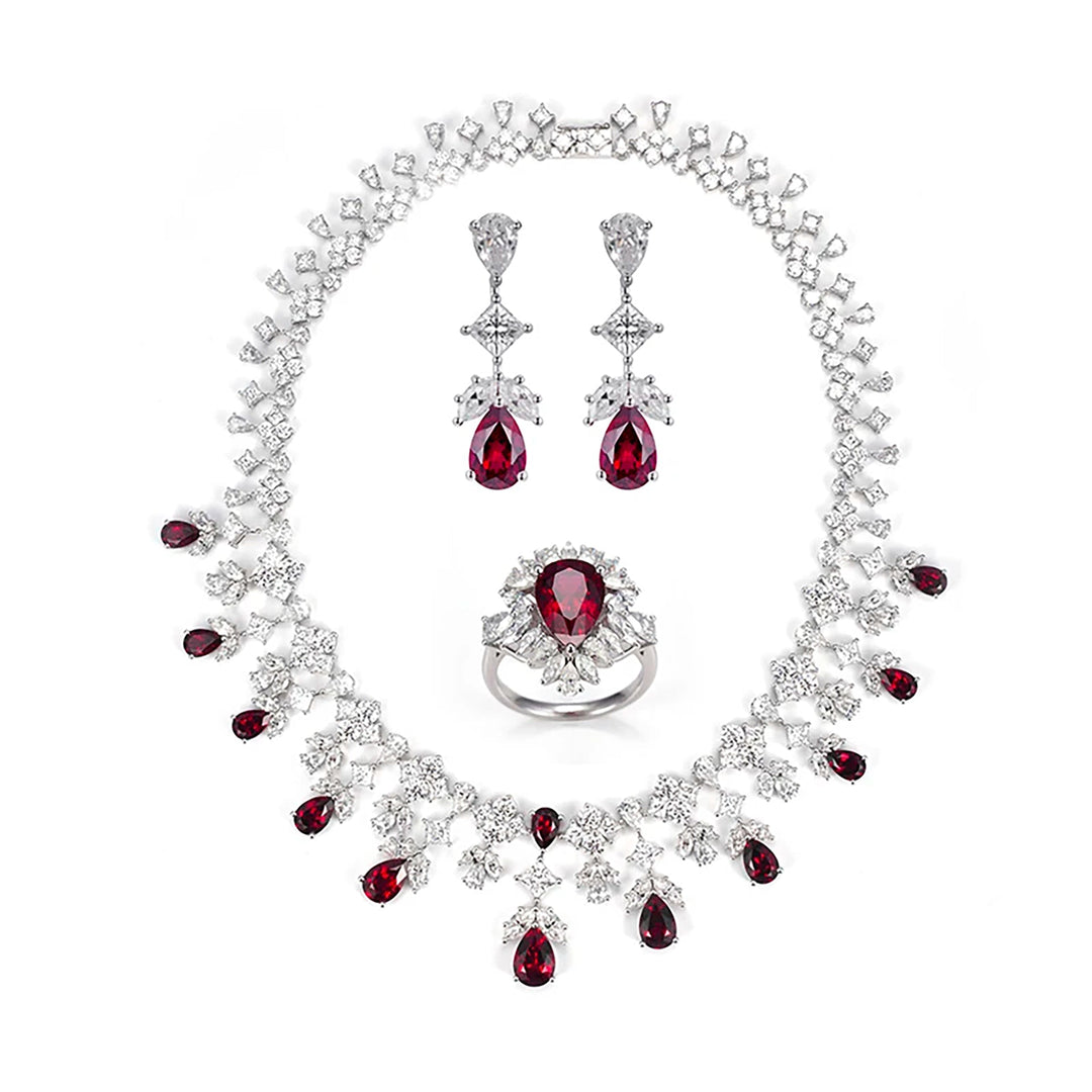 Ravishing Ruby Jewelry Set - Ice Dazzle - Ice Dazzle - Jewelry Set