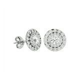 Rigel Round Stud Earrings - White Gold - Ice Dazzle - VVX™ Diamond - Solitaire Earrings