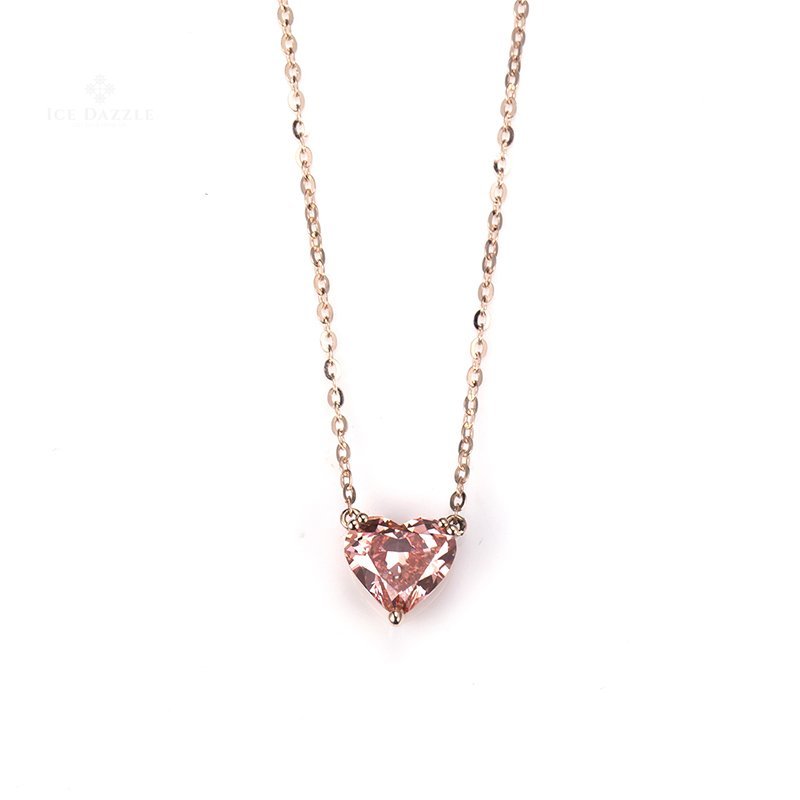 Rose Gold Lab Diamond Pendant - Ice Dazzle - VVX™ Lab Diamond - Fashion Pendant