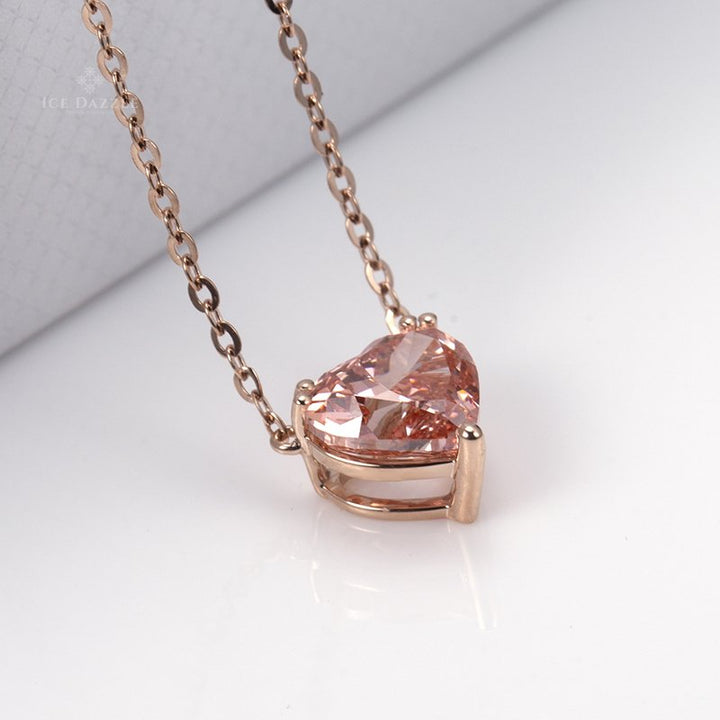 Rose Gold Lab Diamond Pendant - Ice Dazzle - VVX™ Lab Diamond - Fashion Pendant