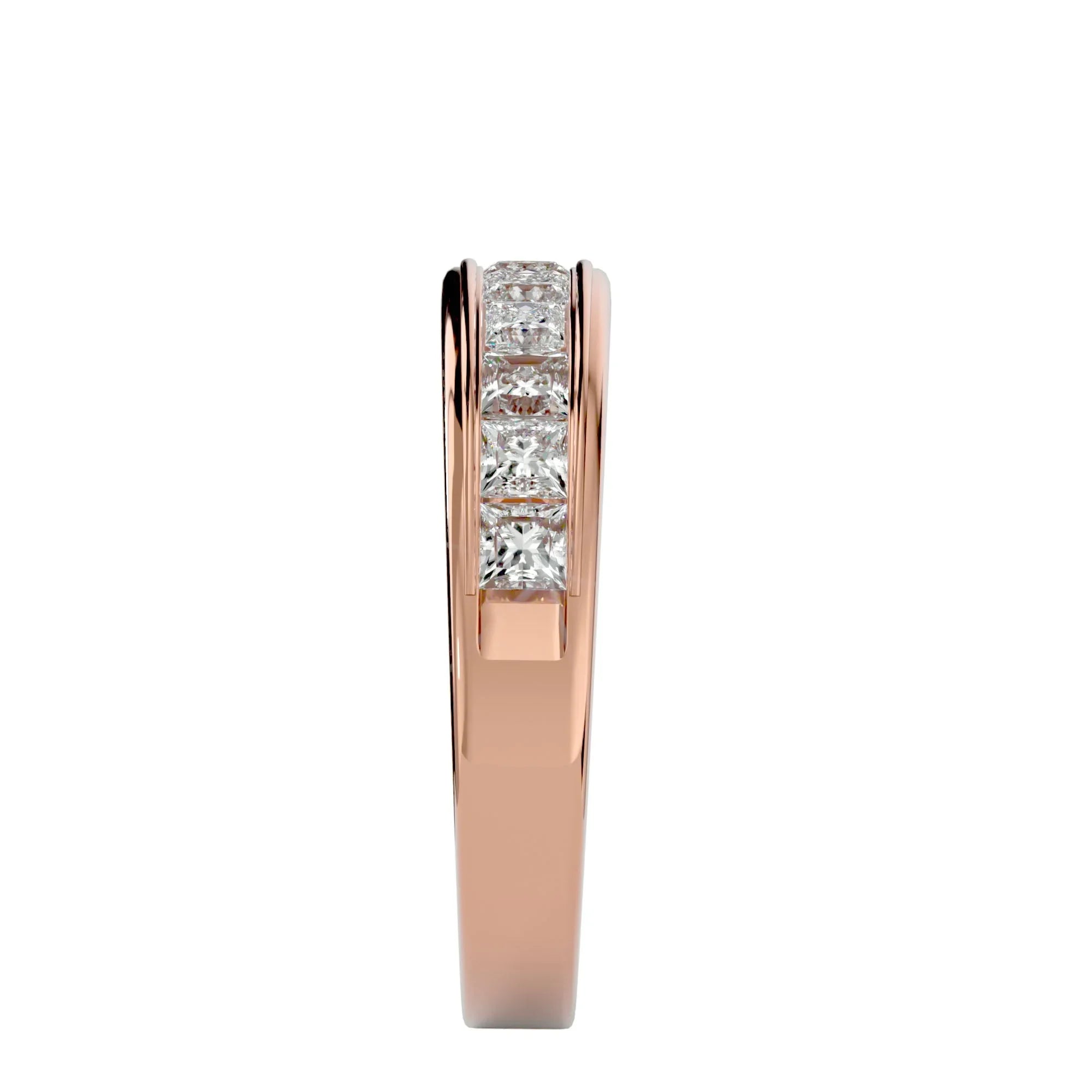 The Majesty - 18K Rose Gold - Ice Dazzle - VVX™ - Wedding Band