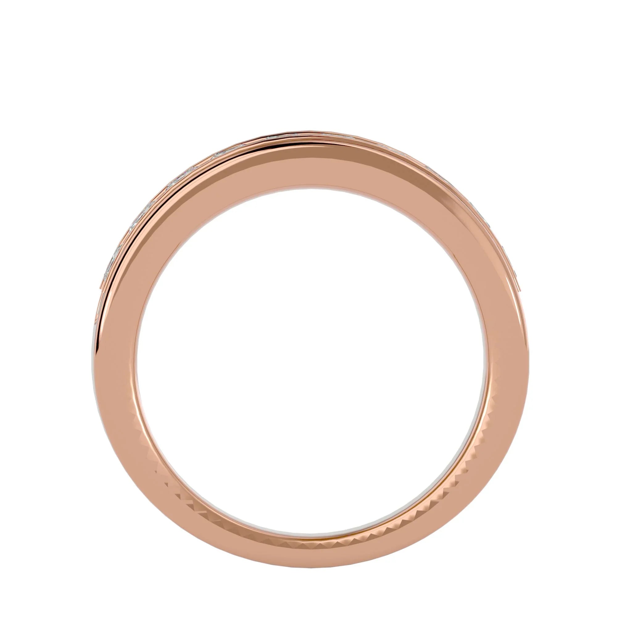 The Majesty - 18K Rose Gold - Ice Dazzle - VVX™ - Wedding Band