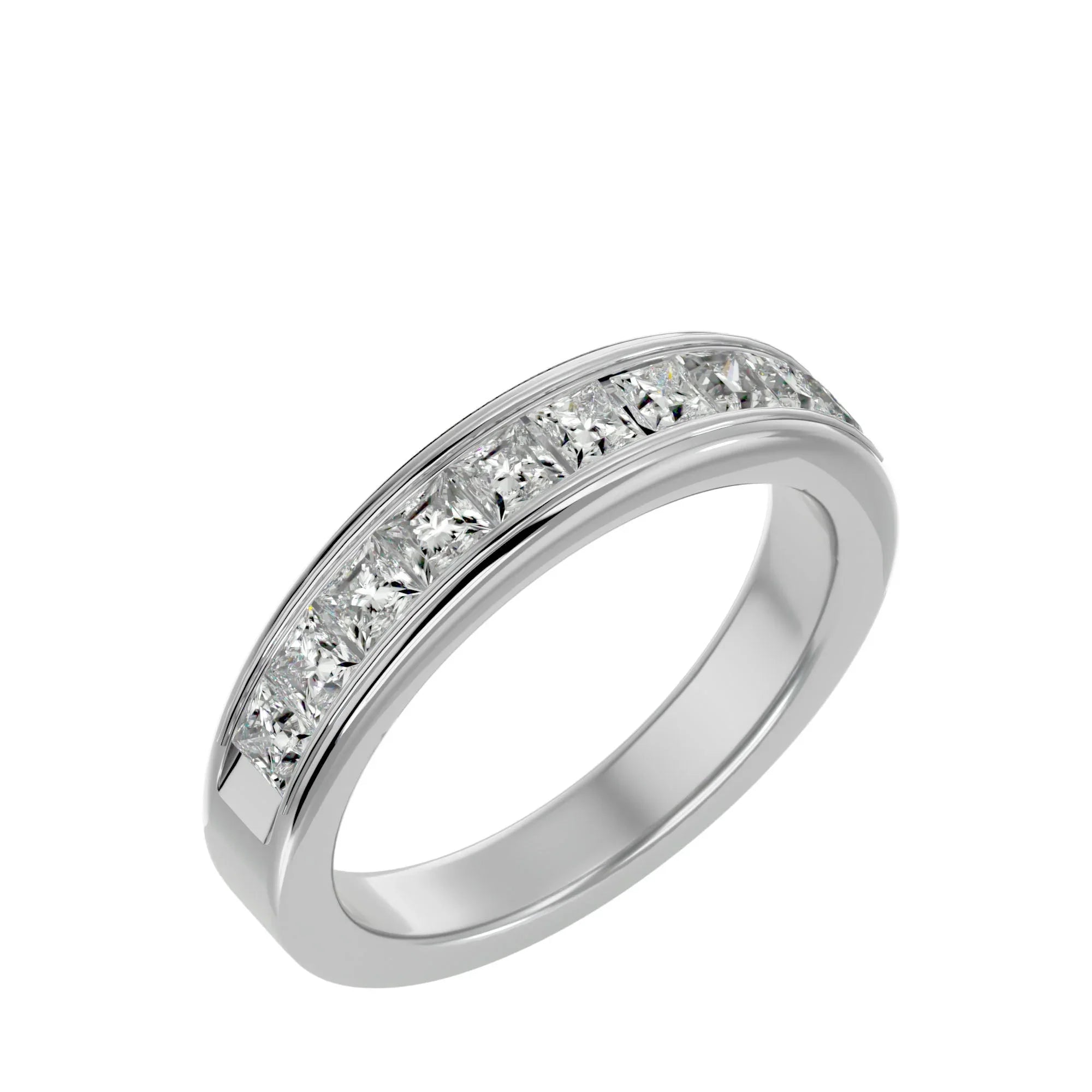 The Majesty - 18K White Gold - Ice Dazzle - VVX™ - Wedding Band