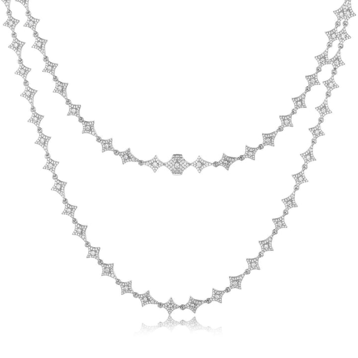 Thistles & Thorns Necklace - Ice Dazzle - UltraLux™ Moissanite - Fashion Necklace