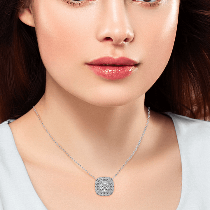 Timeless Halo - Ice Dazzle - Ice Dazzle - Solitaire Pendant