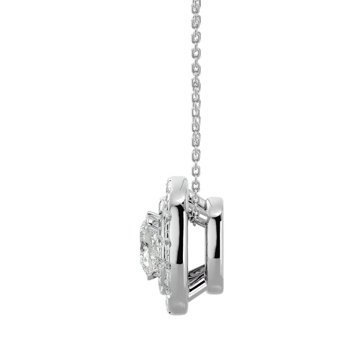 Timeless Halo - Ice Dazzle - Ice Dazzle - Solitaire Pendant