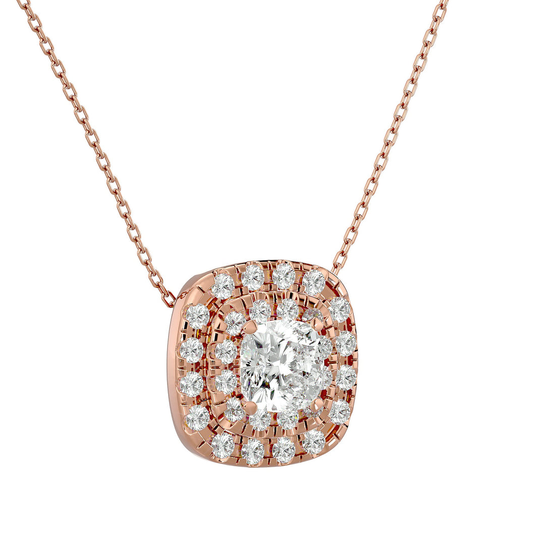 Timeless Halo - Ice Dazzle - Ice Dazzle - Solitaire Pendant