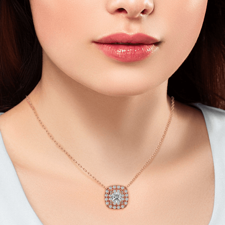 Timeless Halo - Ice Dazzle - Ice Dazzle - Solitaire Pendant