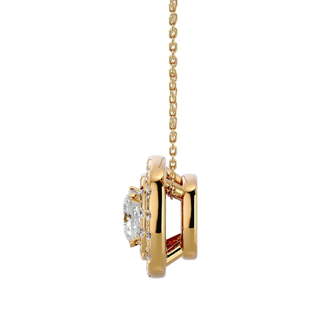 Timeless Halo - Ice Dazzle - Ice Dazzle - Solitaire Pendant