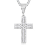UltraLux™ Divine Brilliance - Baguette Cross Pendant - Ice Dazzle - UltraLux™ Moissanite - Fashion Pendant