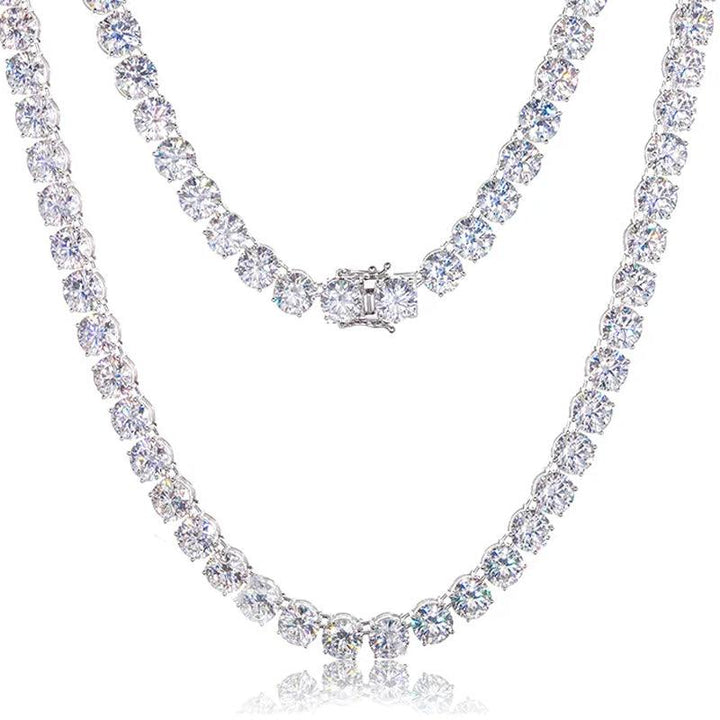 UltraLux™ Moissanite - 10mm Tennis Necklace - Ice Dazzle